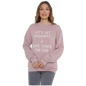 Project Social T Easy Grinded Sweatshirt Elderberry Large